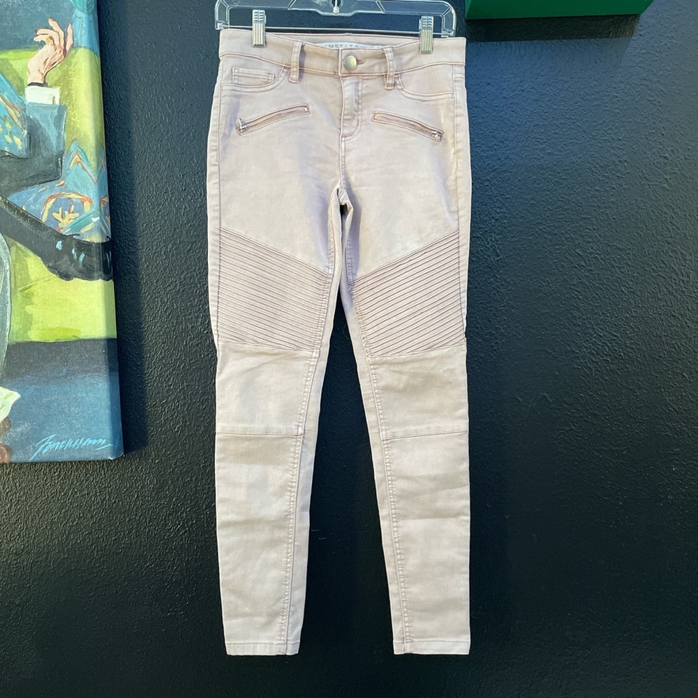 pink ruffled tinseltown womens jr skinny jeans soft material good condition
